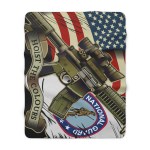 US National Guard Sherpa Fleece Blanket - Image 5