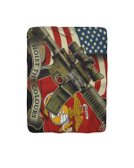 US Marine Corps Sherpa Fleece Blanket